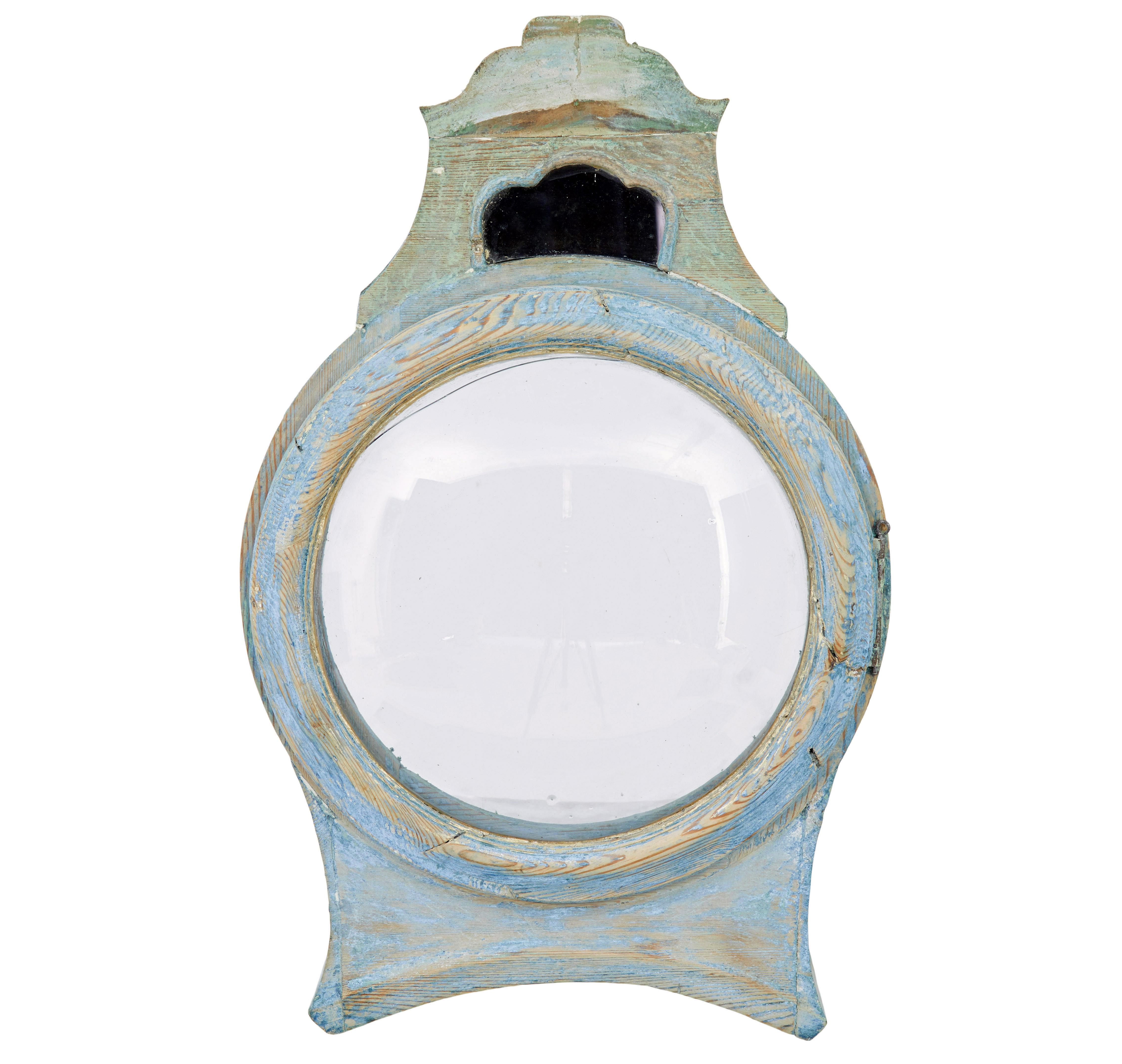 Orologio a cassa lunga in pino svedese della metà del XIX secolo Mora Clocks in vendita 1