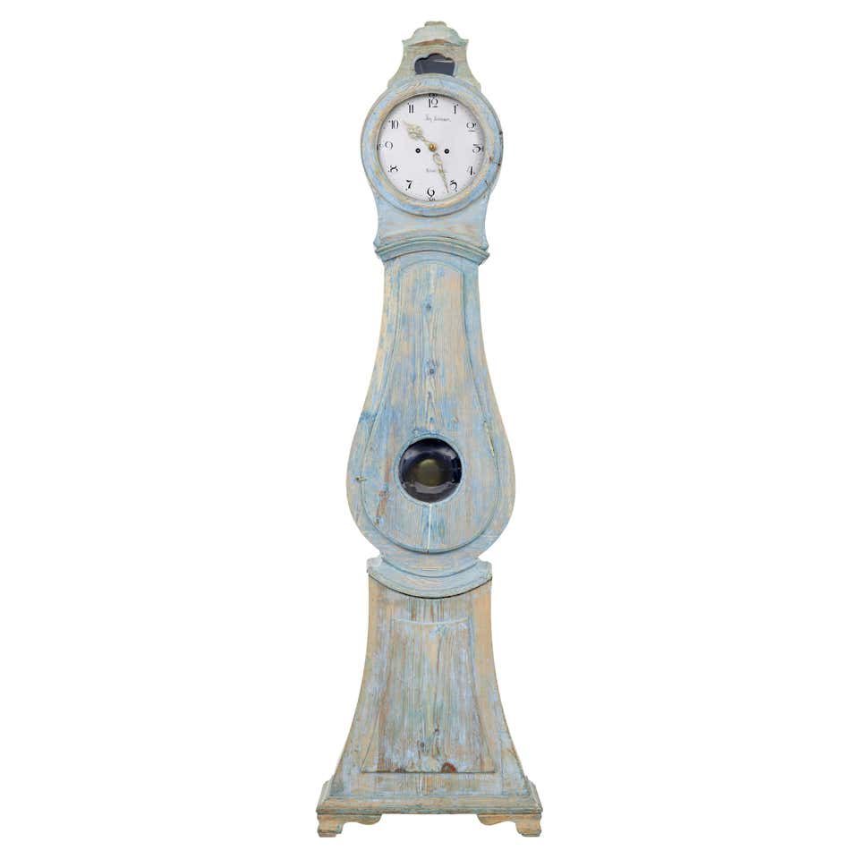 Early 19th Century Southern Swedish Rococo Long Case Clock For Sale at ...