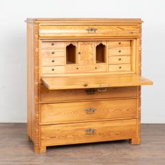 Mid 19th Century Swedish Pine Secretary Bureau