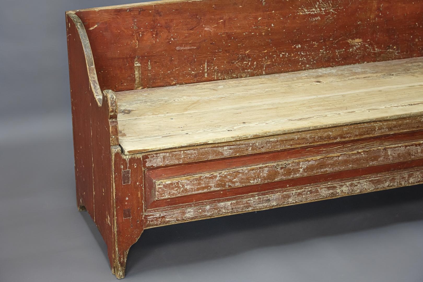 Mid-19th Century Swedish Settle 2
