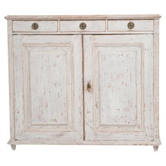 Mid 19th Century Swedish White Gustavian Sideboard