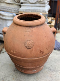 Mid-19th Century Terracotta Urn from Portugal