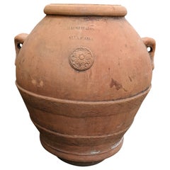 Mid-19th Century Terracotta Urn from Portugal