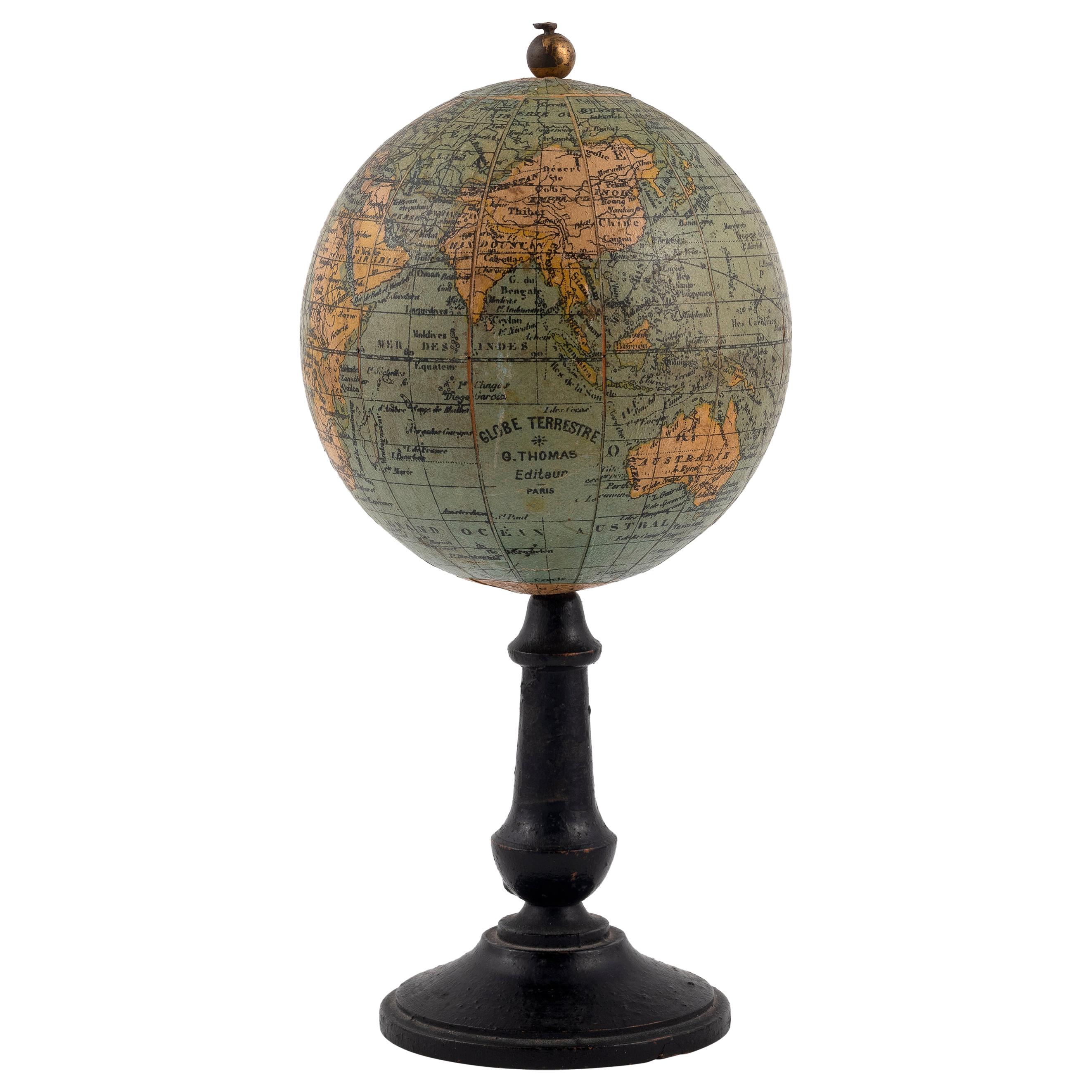 Mid-19th Century Thomas Terrestrial Small Globe