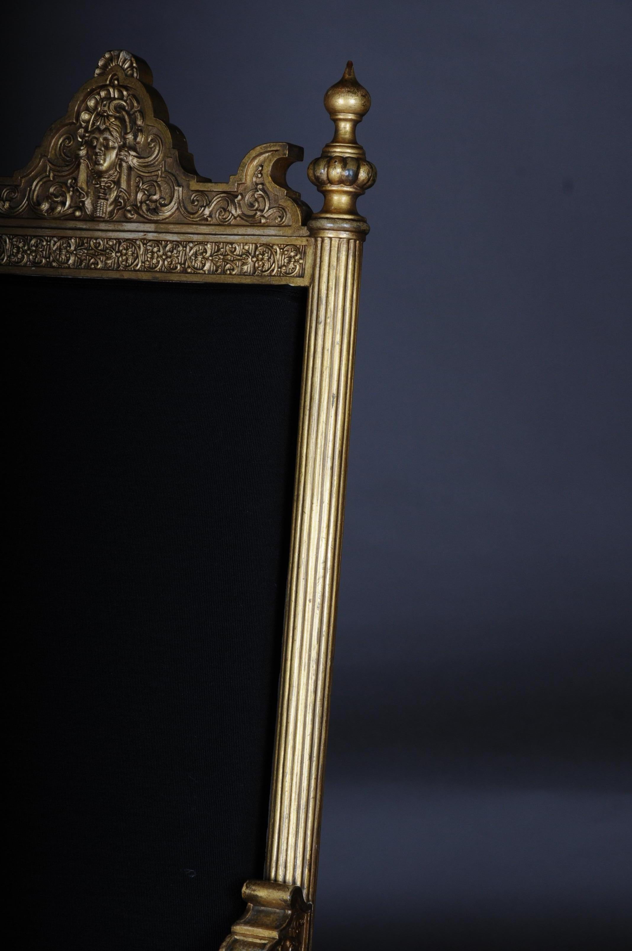 Fauteuil trône du milieu du XIXe siècle Probablement design de Johann Heinrich Strack en vente 3