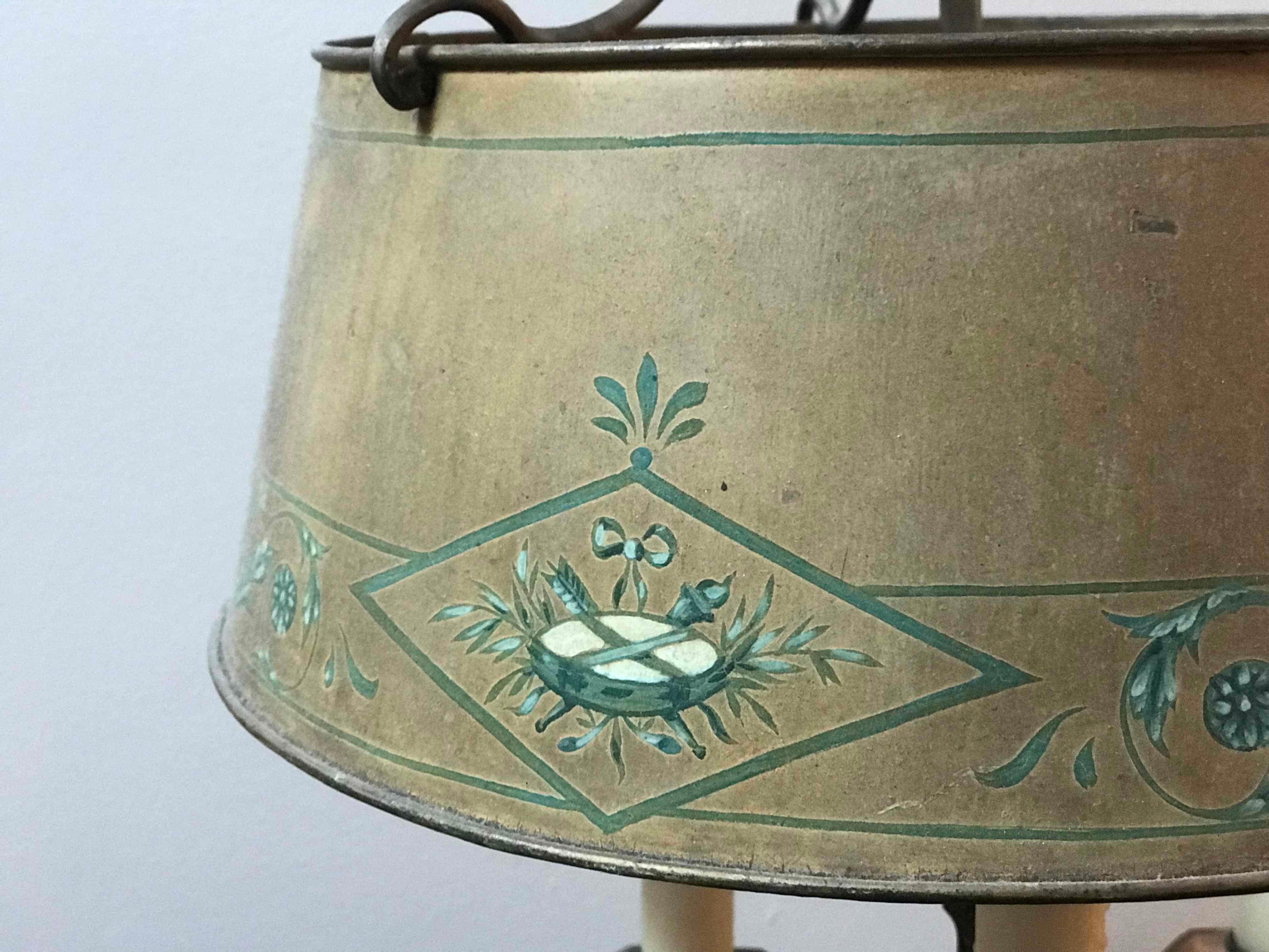 Kerzenständer-Lampe Bouillotte aus Frankreich, Mitte des 19. Jahrhunderts (Französisch) im Angebot