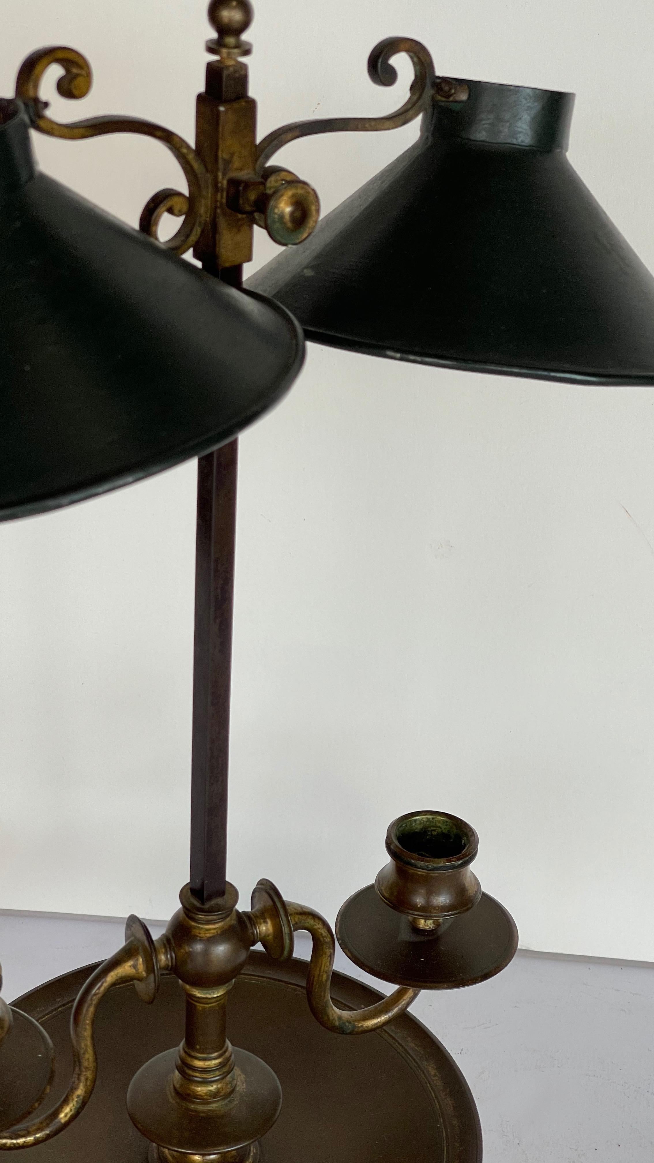 Mitte 19. Jahrhundert Tole Kerzenlampe im Angebot 2