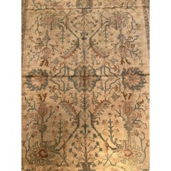 Mid-19th Century Tribal Turkish Oushak Rug 13'1" X 9'4"