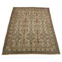 Tapis tribal turc Oushak du milieu du 19e siècle