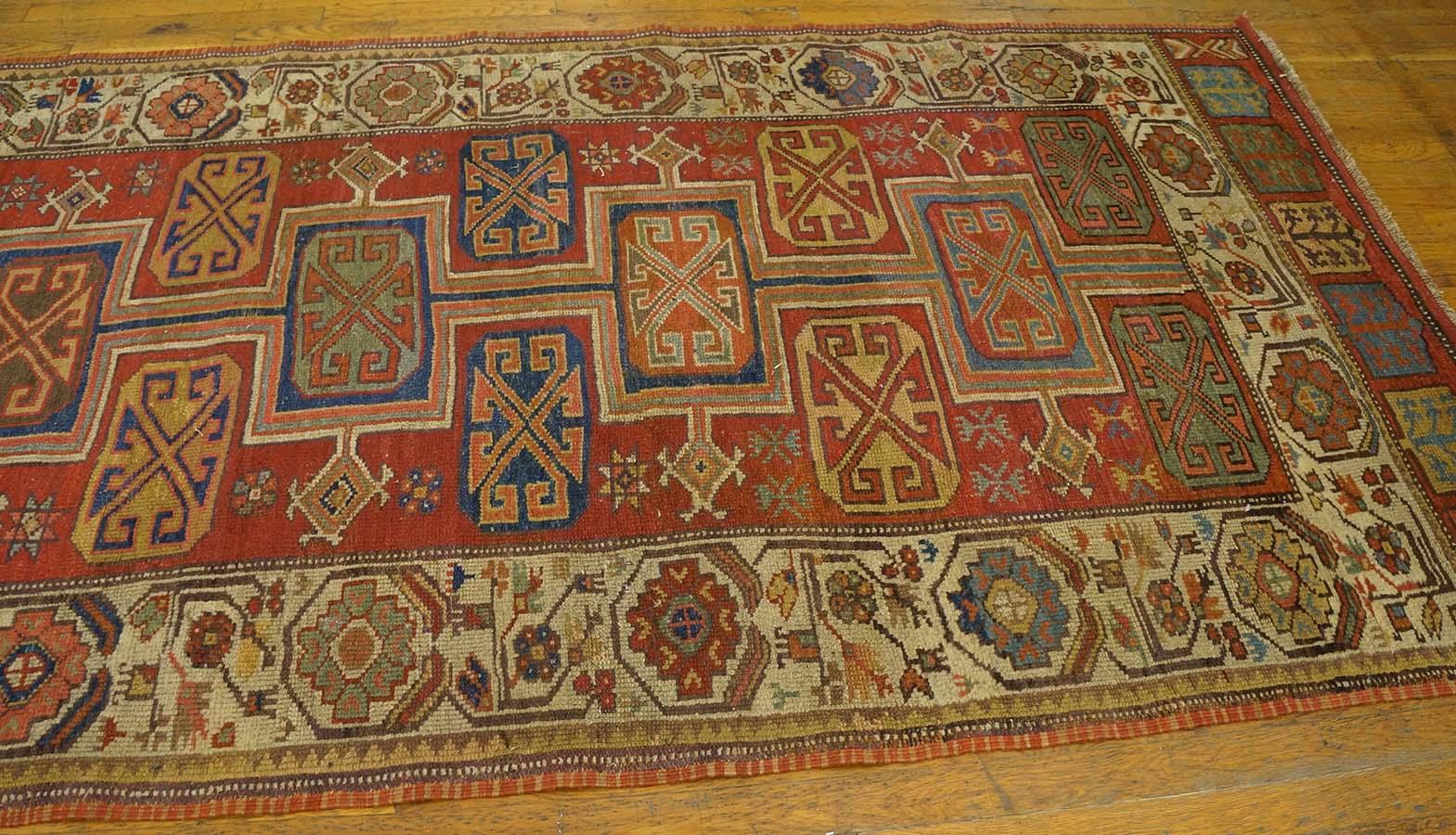 Mid-19th Century Turkish Anatolian Konya Runner Carpet (4'3