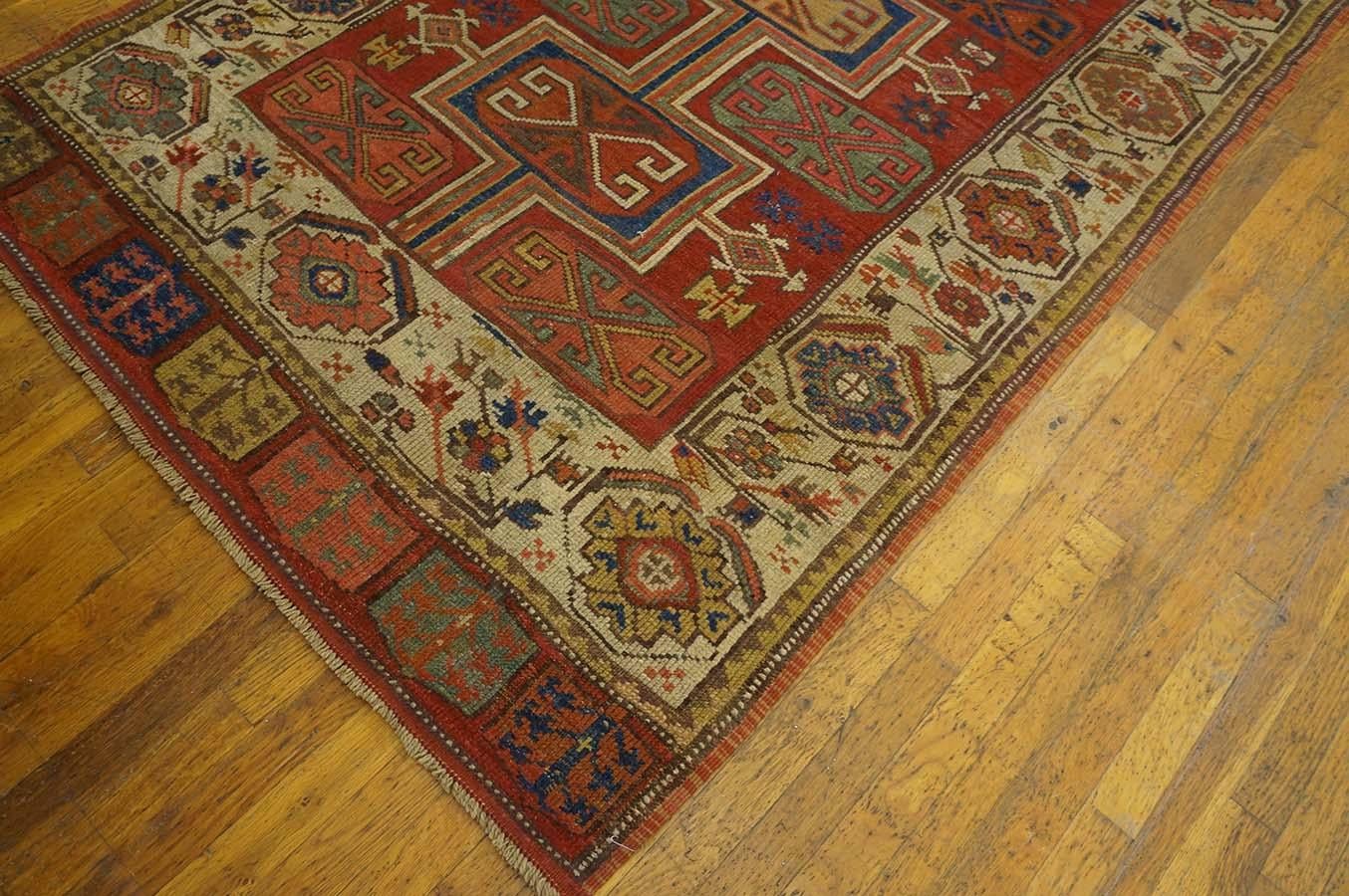 Mid-19th Century Turkish Anatolian Konya Runner Carpet (4'3