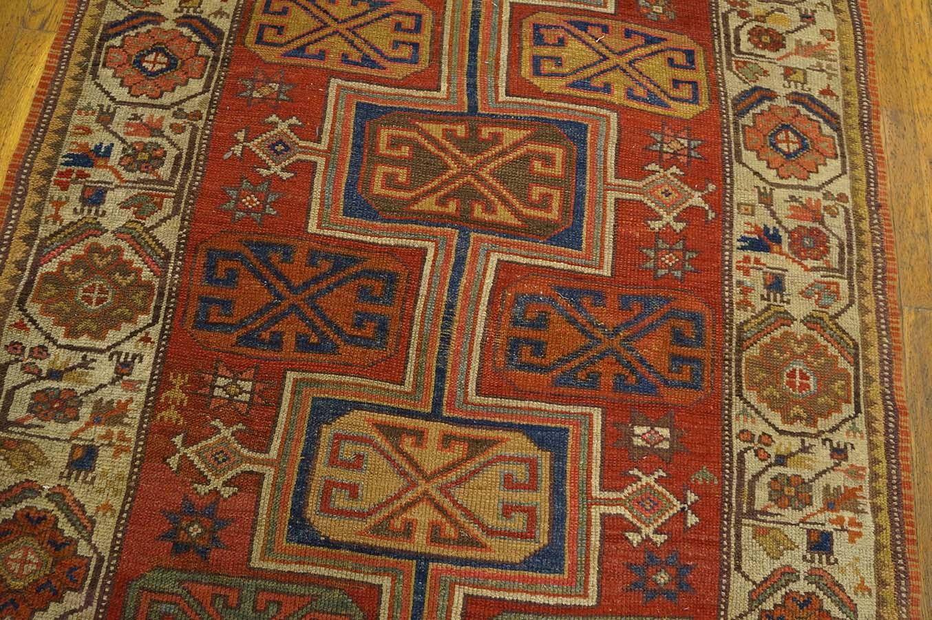 Mid-19th Century Turkish Anatolian Konya Runner Carpet (4'3