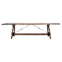 Antique Mid-19th Century Tuscan Dining Table