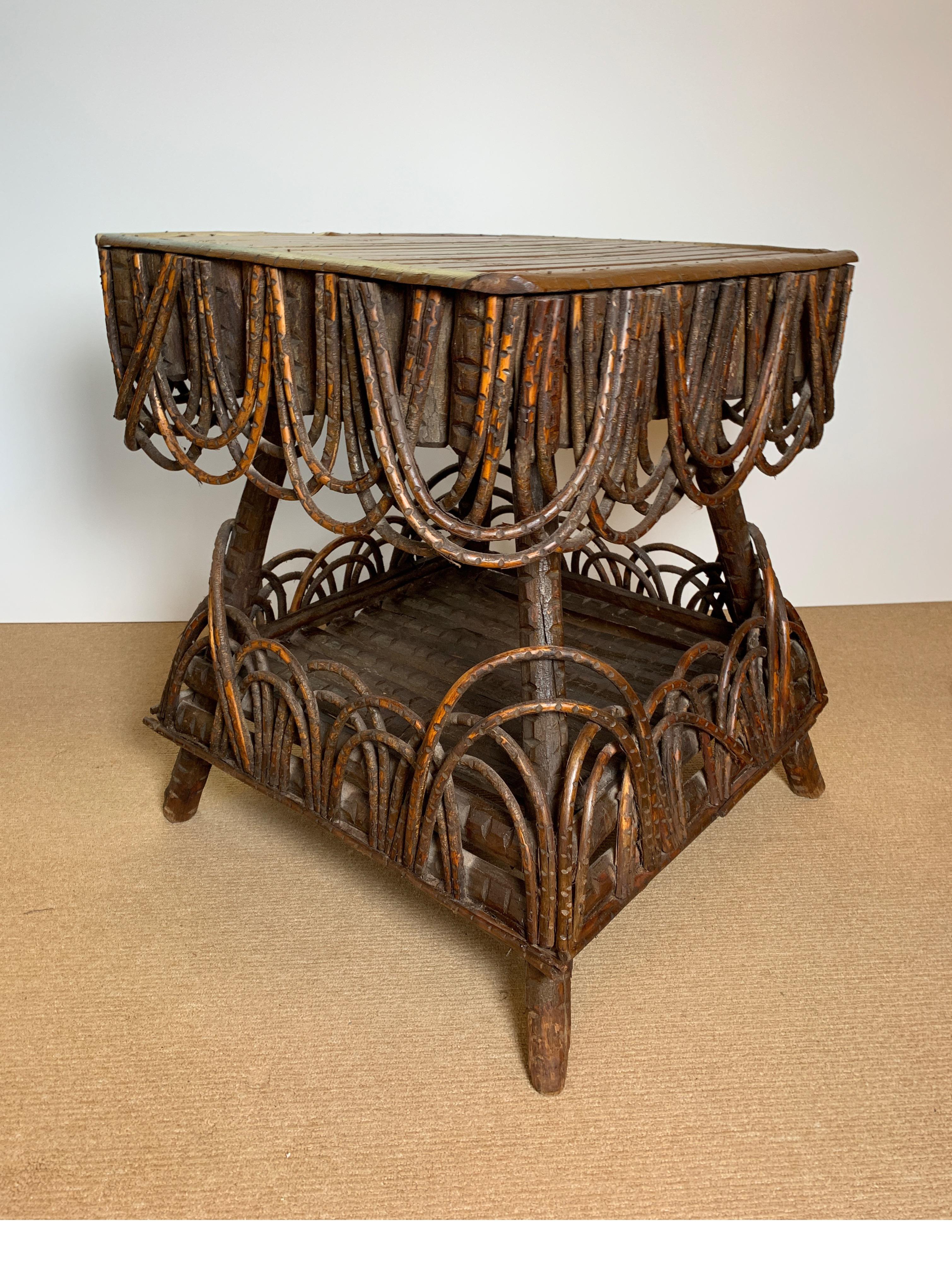 Mid-19th Century Two-Tiered Adirondack Table 3