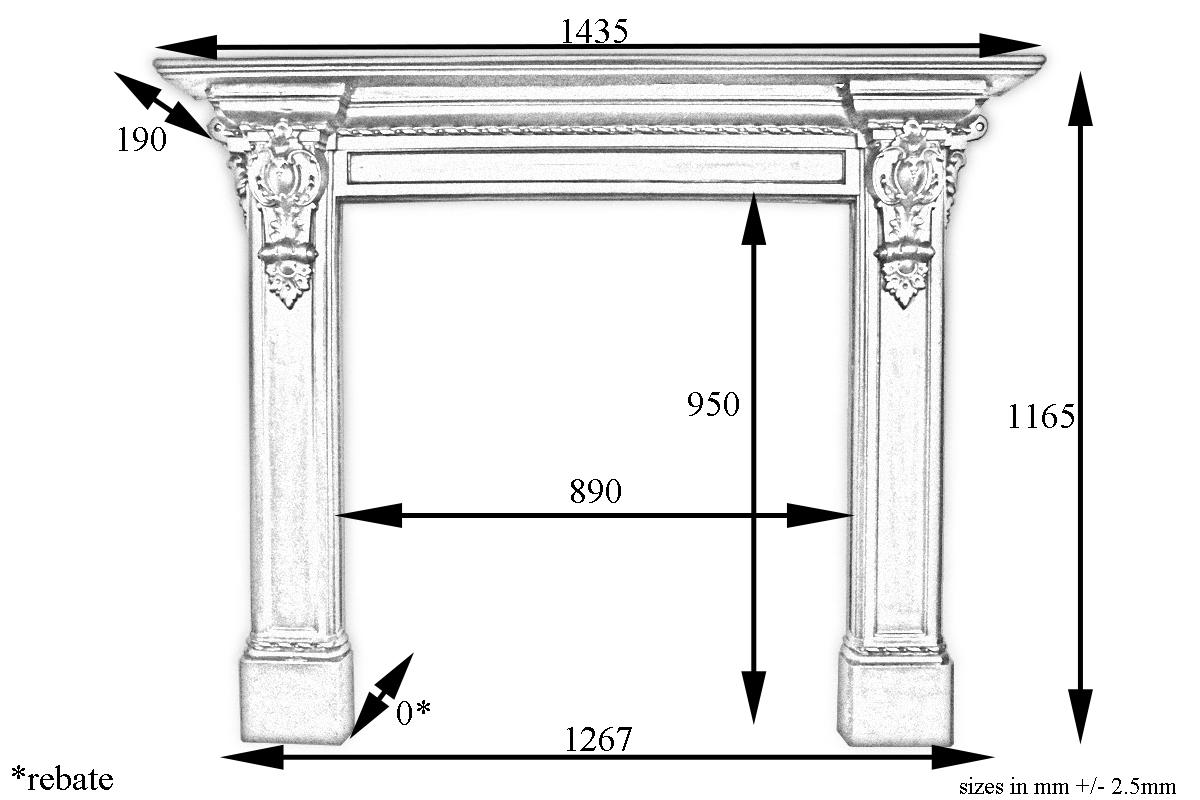 Mid-19th Century Victorian Cast Iron Fireplace Surround In Good Condition In Manchester, GB