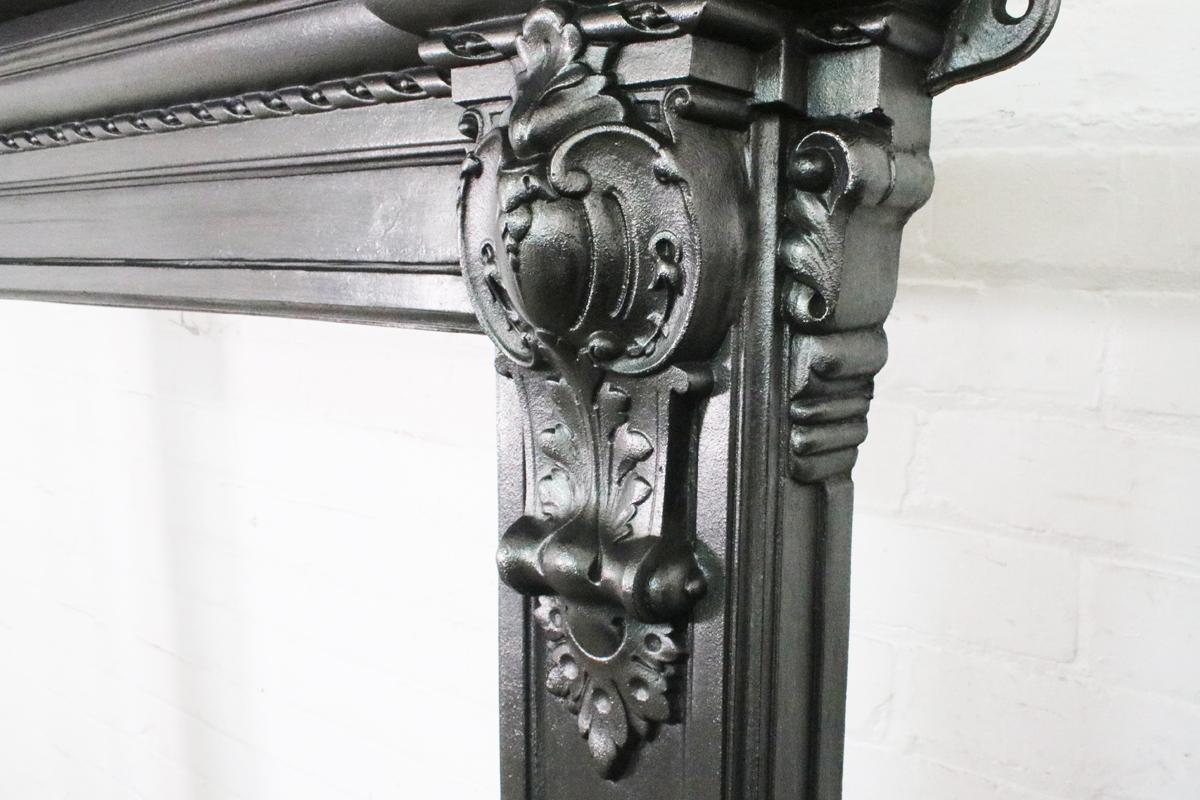 Mid-19th Century Victorian Cast Iron Fireplace Surround 2