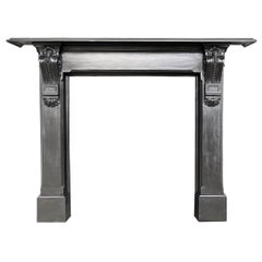 Mid 19th Century Victorian Cast Iron Fireplace Surround