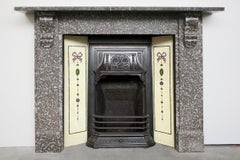 Mid 19th Century Victorian Derbyshire Limestone Fireplace Surround