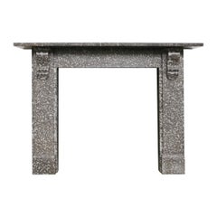 Mid 19th Century Victorian Derbyshire Limestone Fireplace Surround