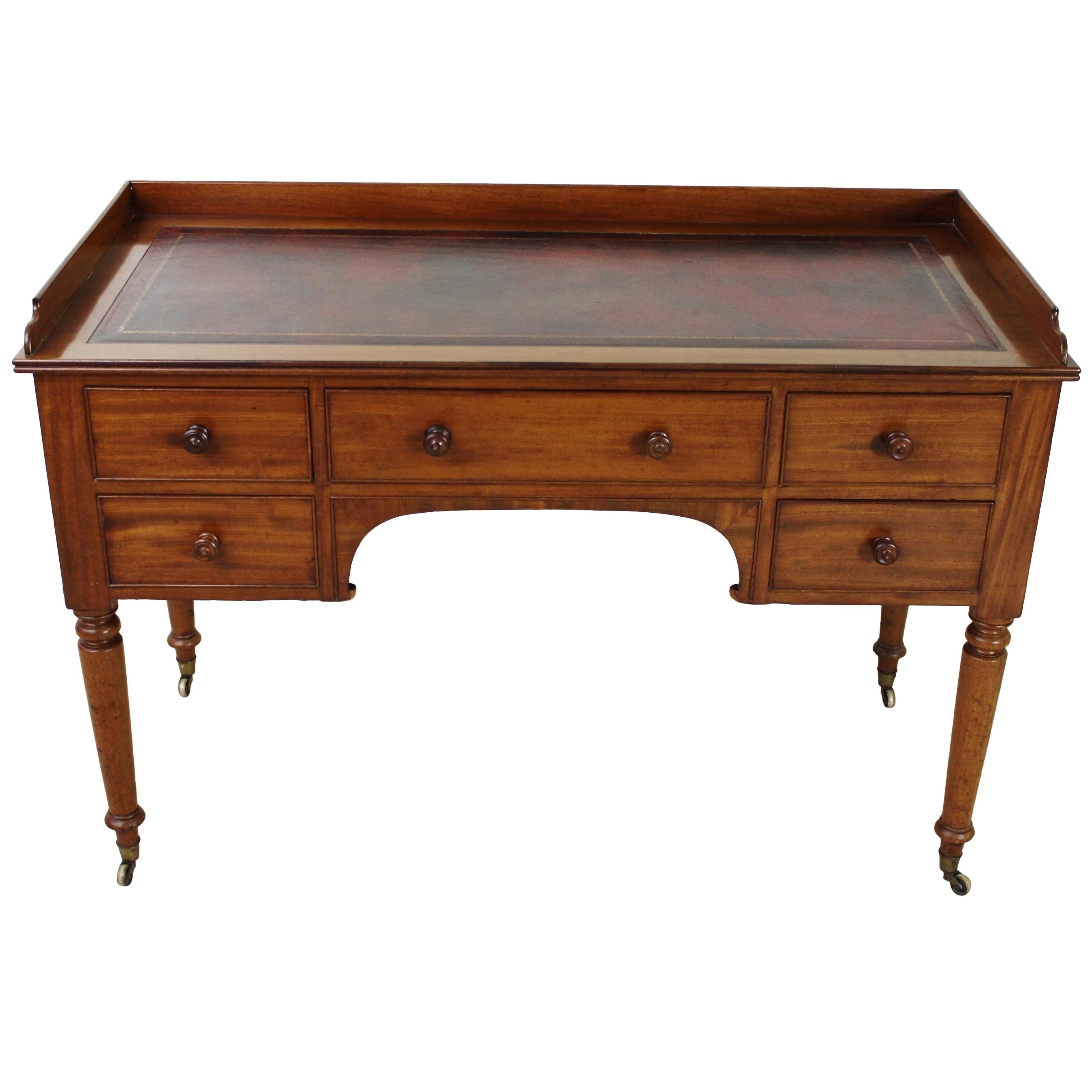 Mid-19th Century Victorian Mahogany Writing Table