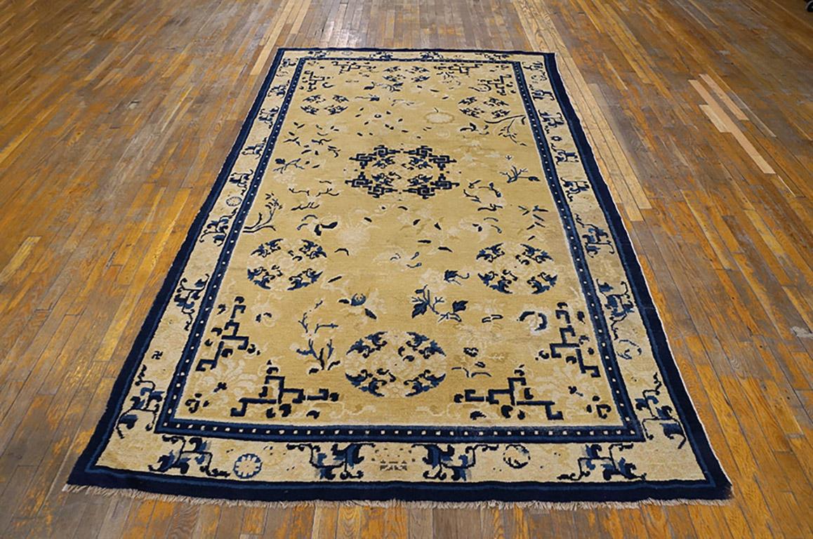 Chinois Tapis chinois Ningxia Kang du milieu du 19ème siècle ( 5'6
