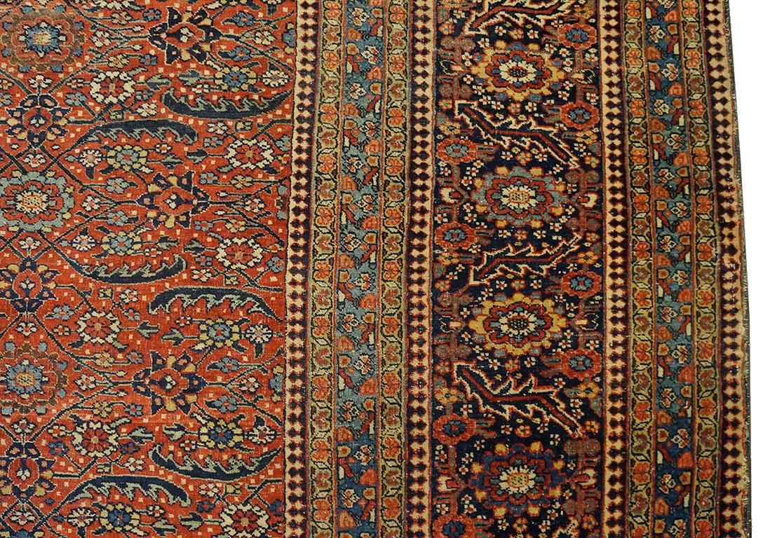 Tappeto Bijar persiano della metà del XIX secolo W. 8' 0'' x 24' 6'' in vendita 3