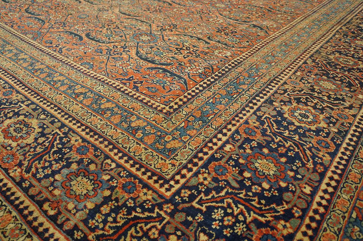 Tappeto Bijar persiano della metà del XIX secolo W. 8' 0'' x 24' 6'' In condizioni buone in vendita a New York, NY