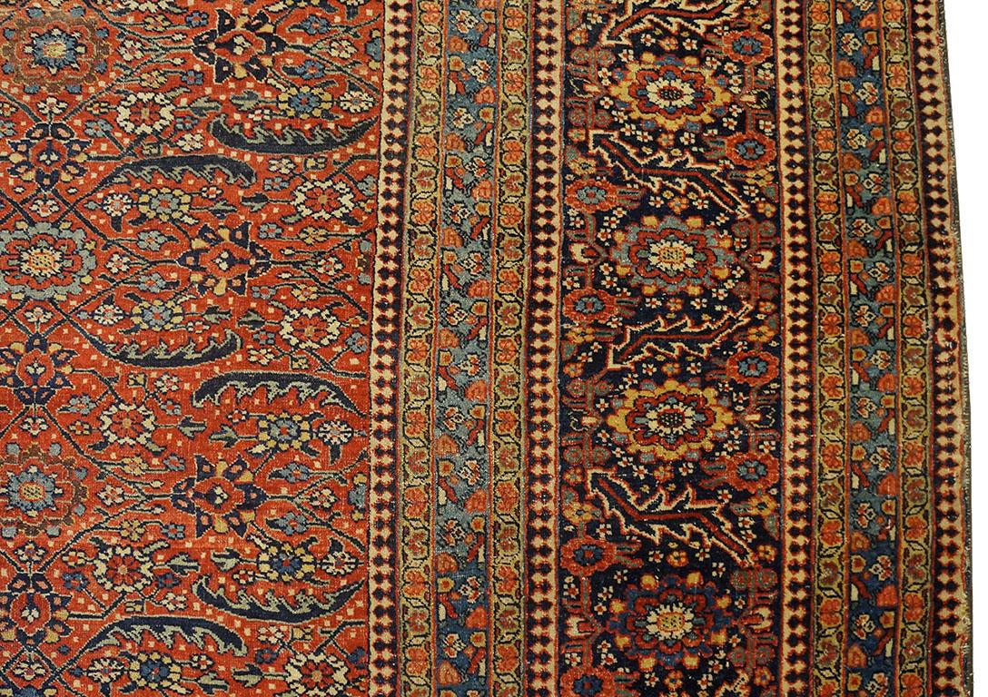 Tappeto Bijar persiano della metà del XIX secolo W. 8' 0'' x 24' 6'' in vendita 2