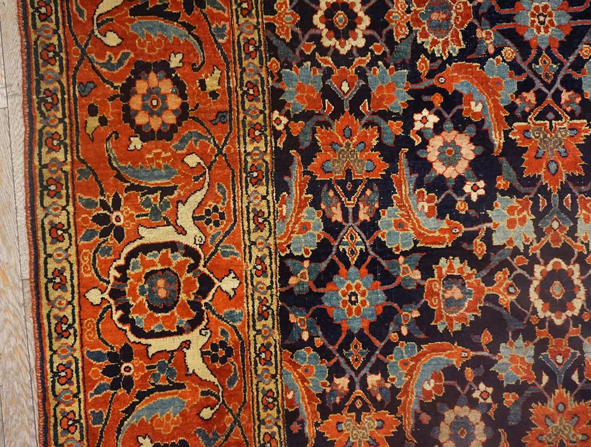 Tappeto Bijar persiano della metà del XIX secolo W. in vendita 6