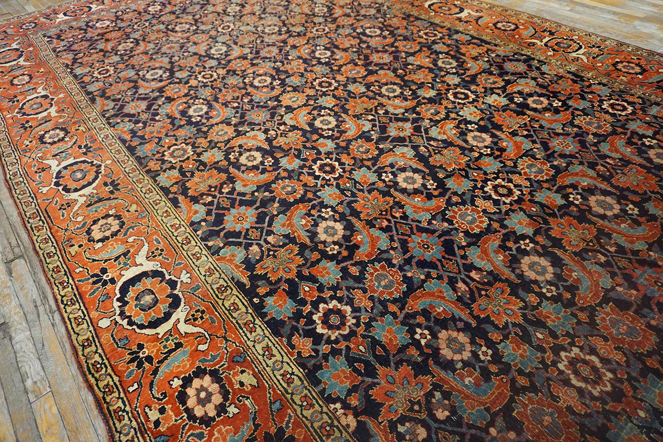 Tappeto Bijar persiano della metà del XIX secolo W. in vendita 8