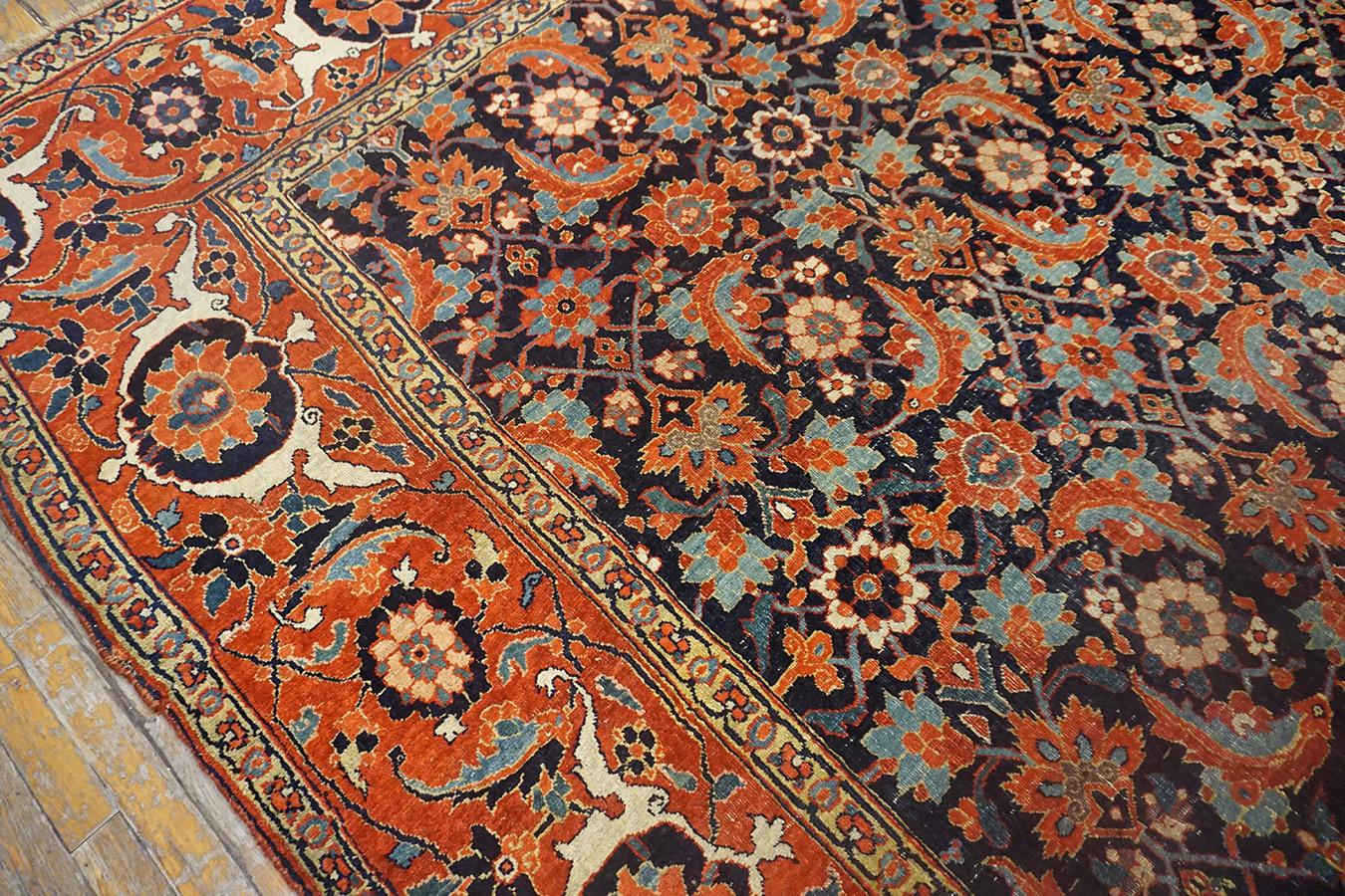 Tappeto Bijar persiano della metà del XIX secolo W. In condizioni buone in vendita a New York, NY
