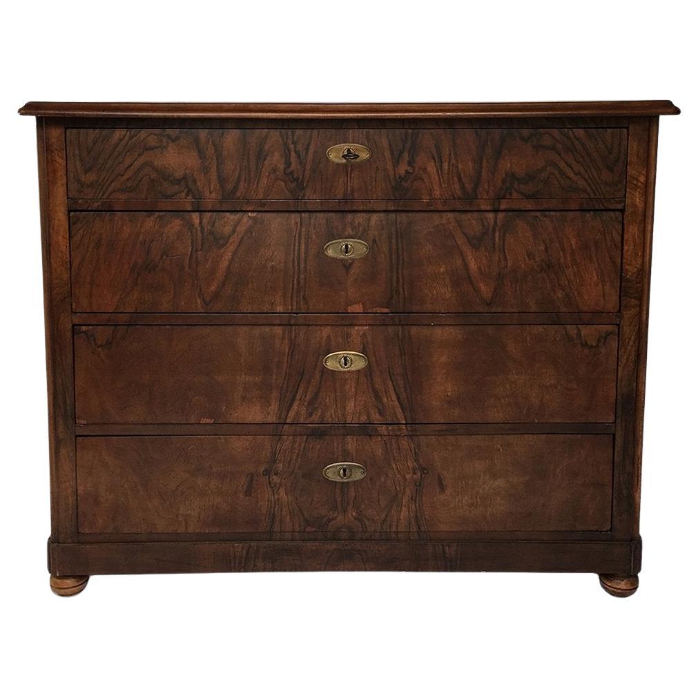 Mid 19th Century Walnut Biedermeier Style Chest
