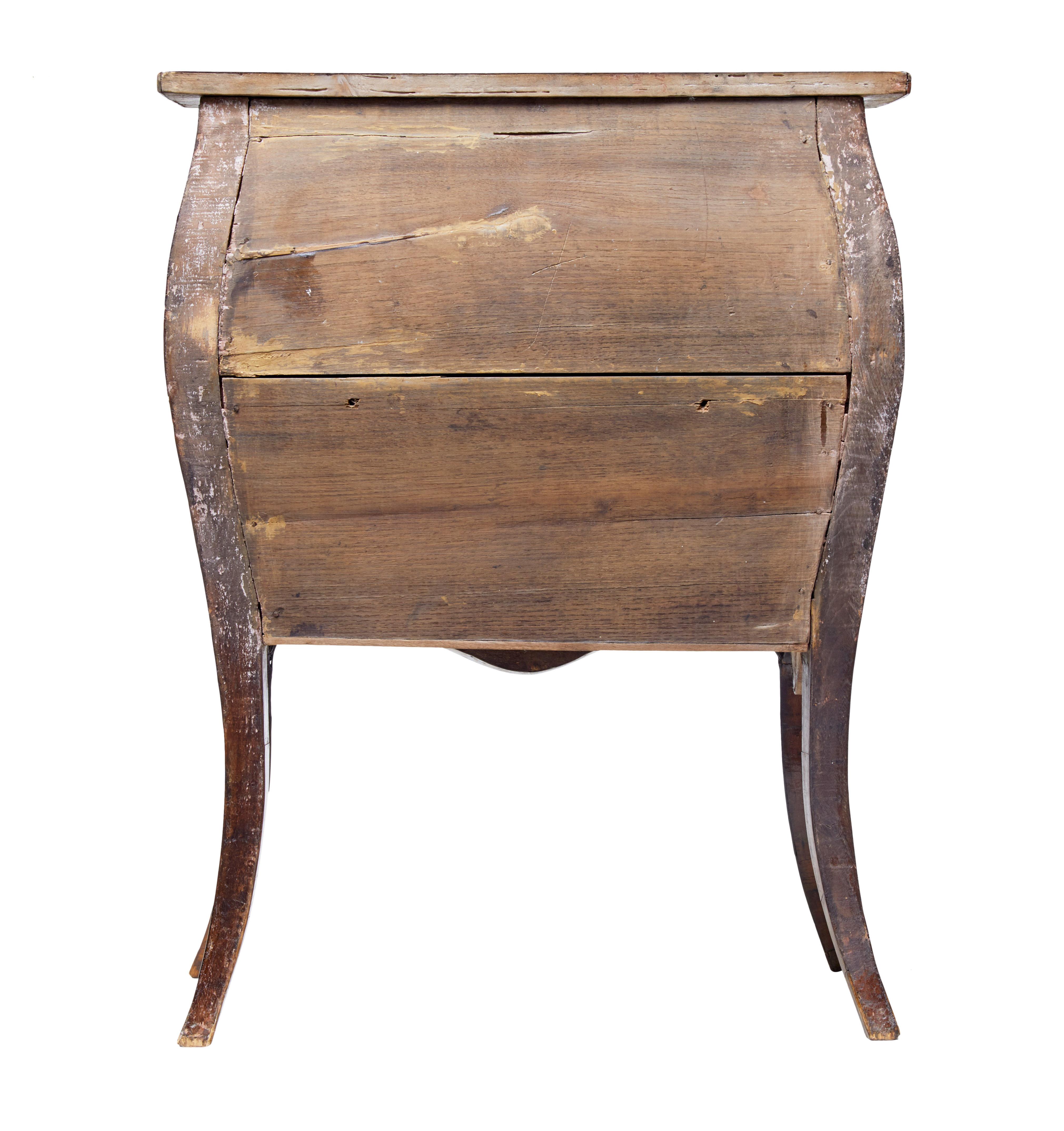 Hand-Crafted Mid 19th Century Walnut Inlaid Maltese Commode