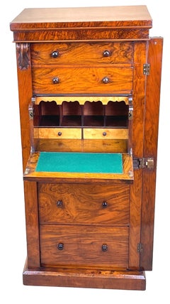 Mid 19th Century Walnut Wellington Chest Of Drawers