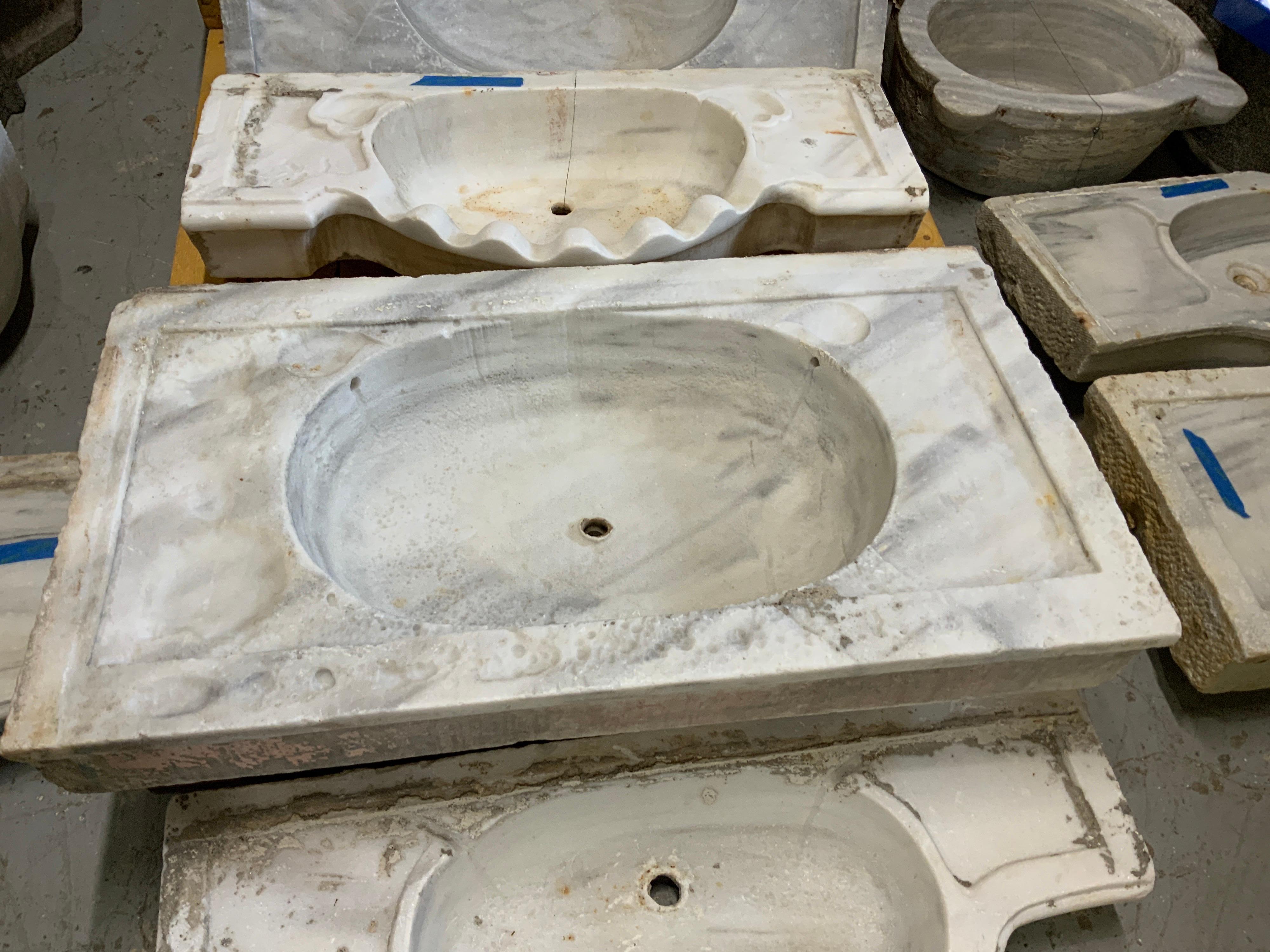 This gorgeous sink dates back to the 1850s. Item features gray accents. Origin; Greece.