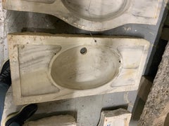 Mid-19th Century White Marble Sink