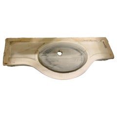 Lavello in marmo bianco della metà del XIX secolo