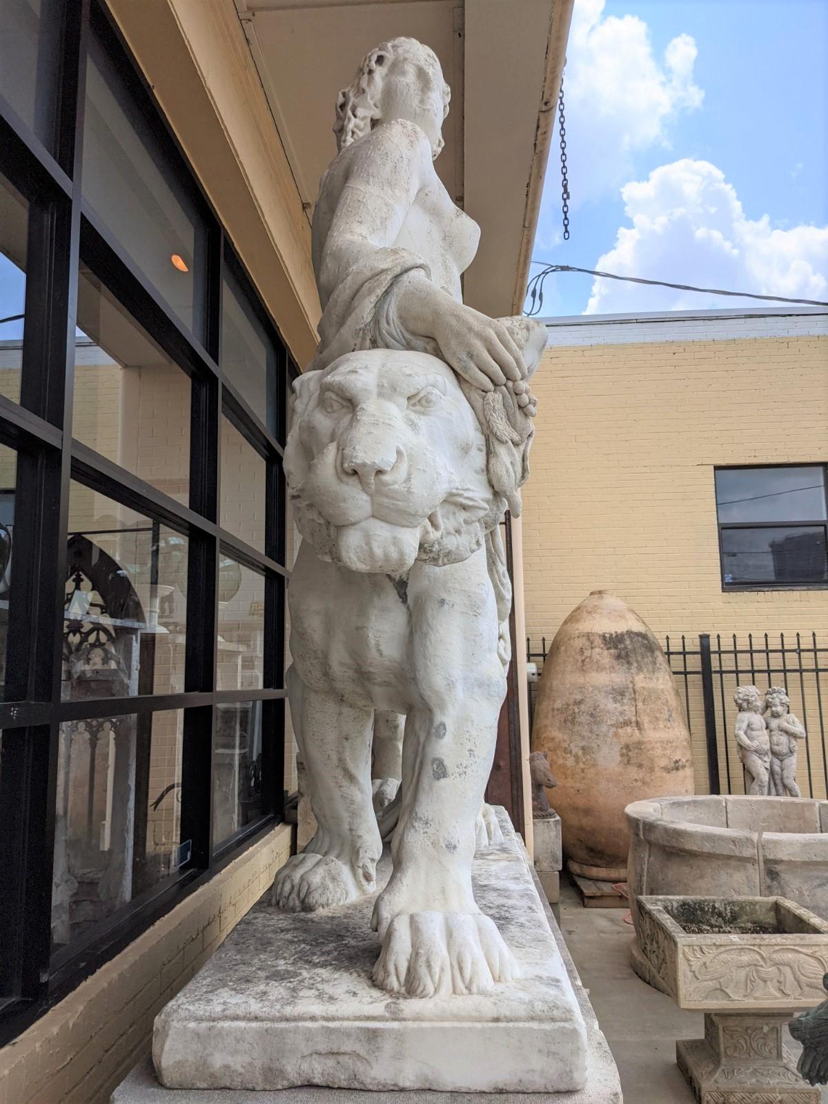 Mid-19th Century White Marble Statue 