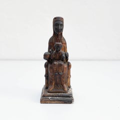 Mid-19th Century Wood Montserrat Virgin Statue, circa 1940