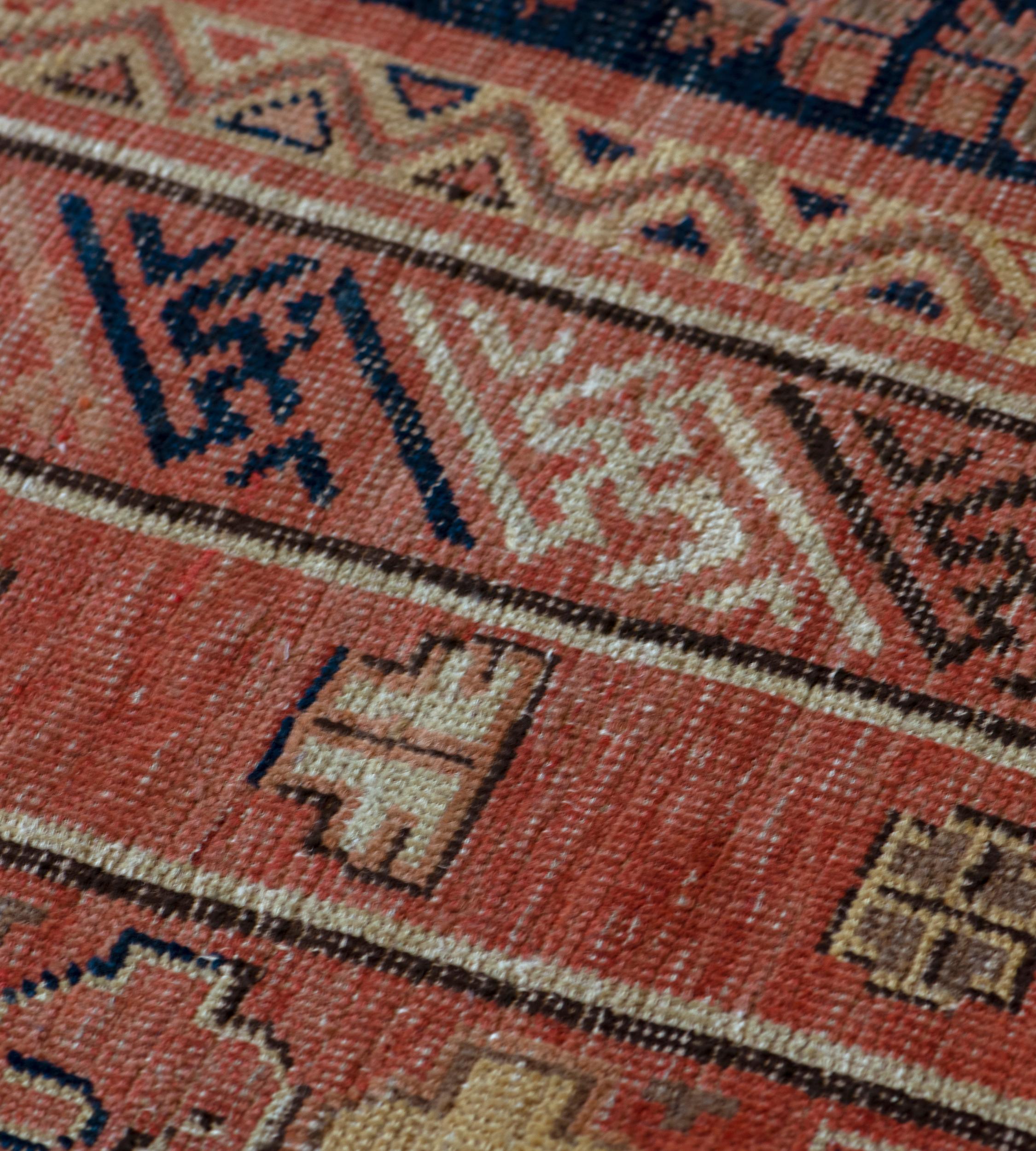 Mid 19th Century Wool Handwoven Khotan Rug In Good Condition For Sale In West Hollywood, CA