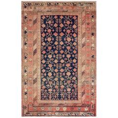 Mid 19th Century Wool Handwoven Khotan Rug