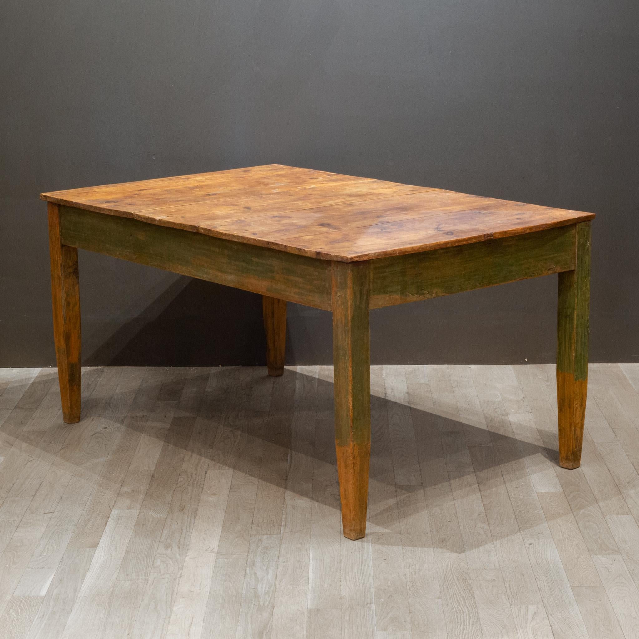 Rustic Mid 19th/Early 20th C. Primitive Farmhouse Table, c.1850-1920