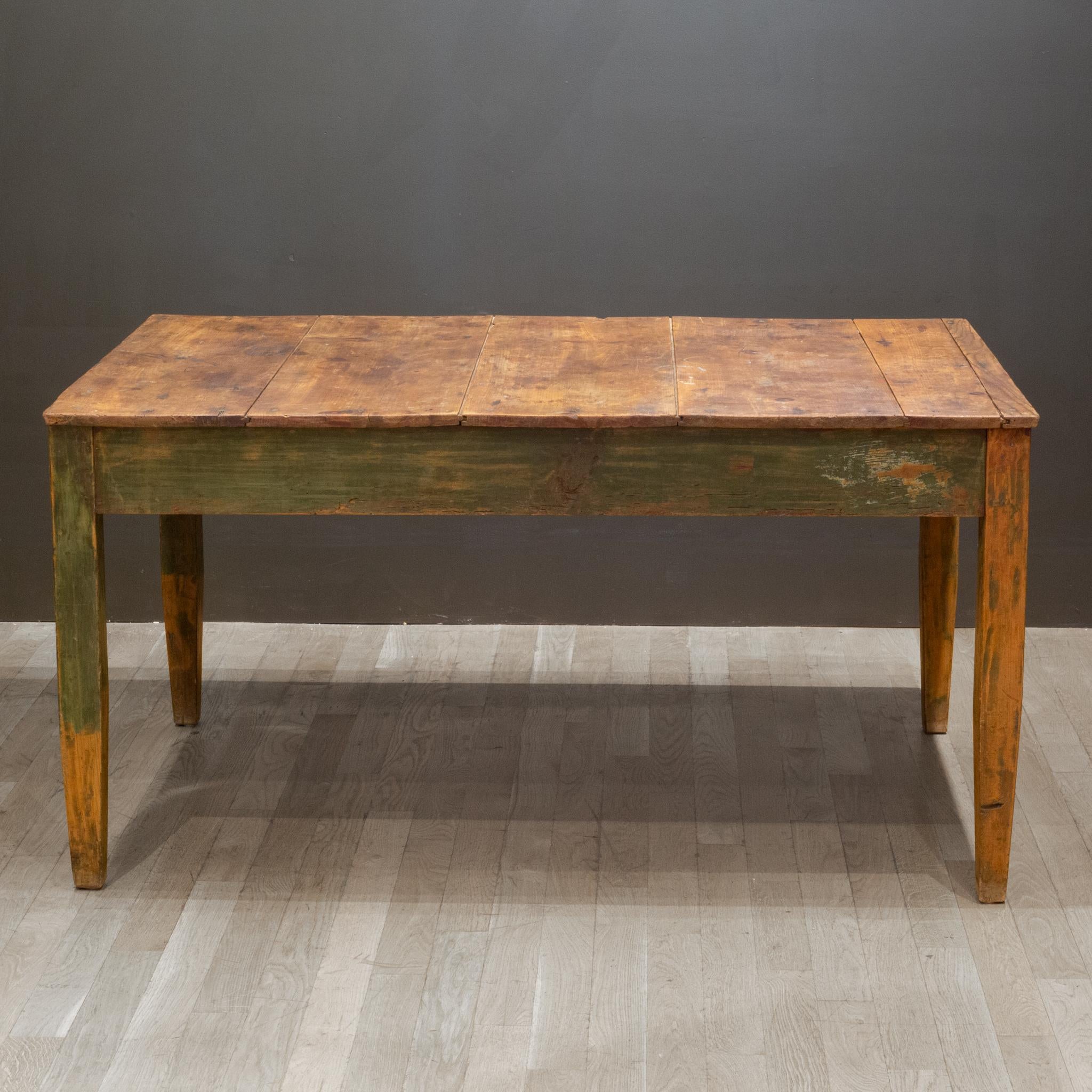 Mid 19th/Early 20th C. Primitive Farmhouse Table, c.1850-1920 In Good Condition In San Francisco, CA