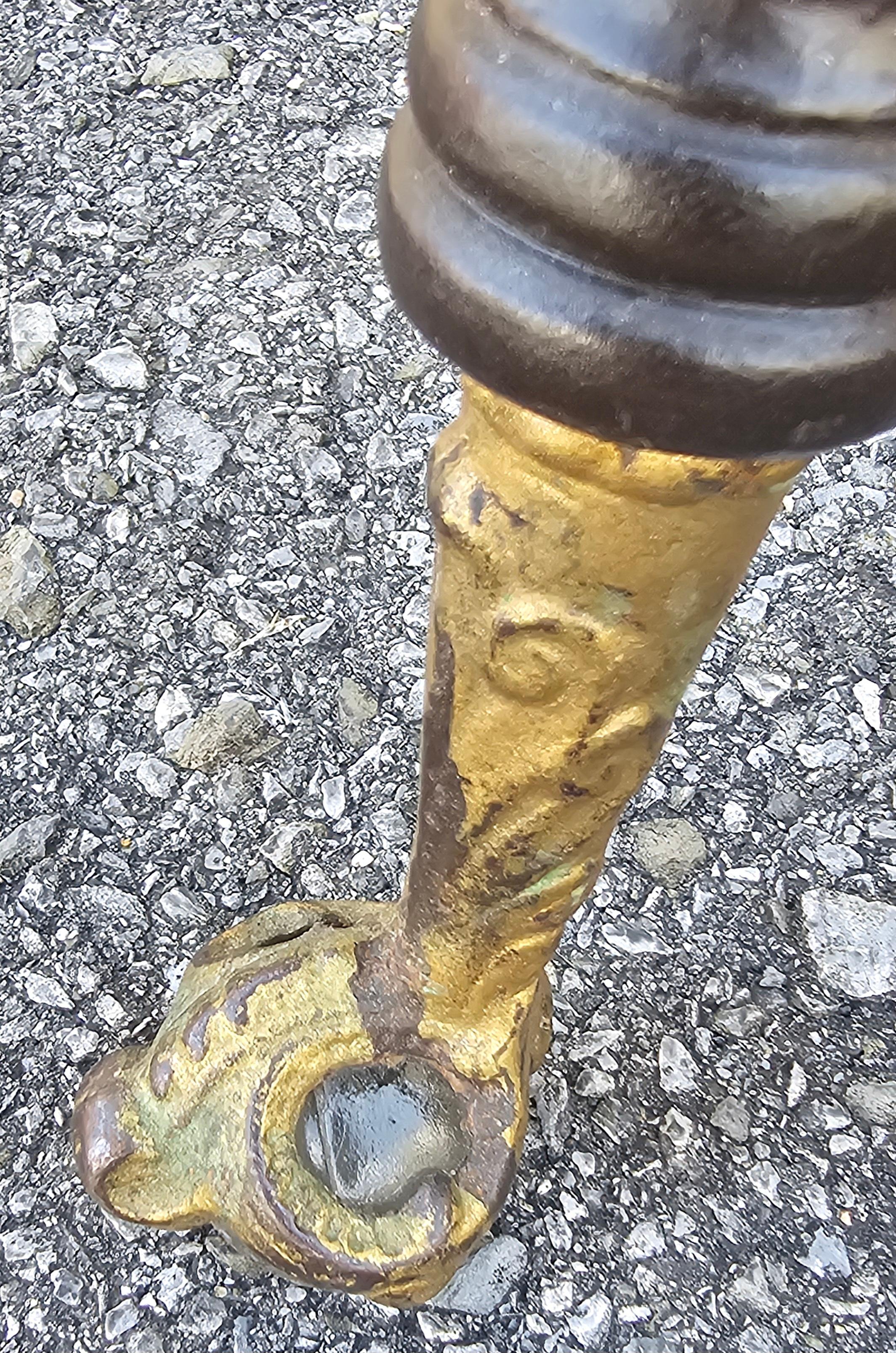Mid-19th Holtzman French Walnut and Iron Piano Stool with Ball Claw Feet For Sale 2