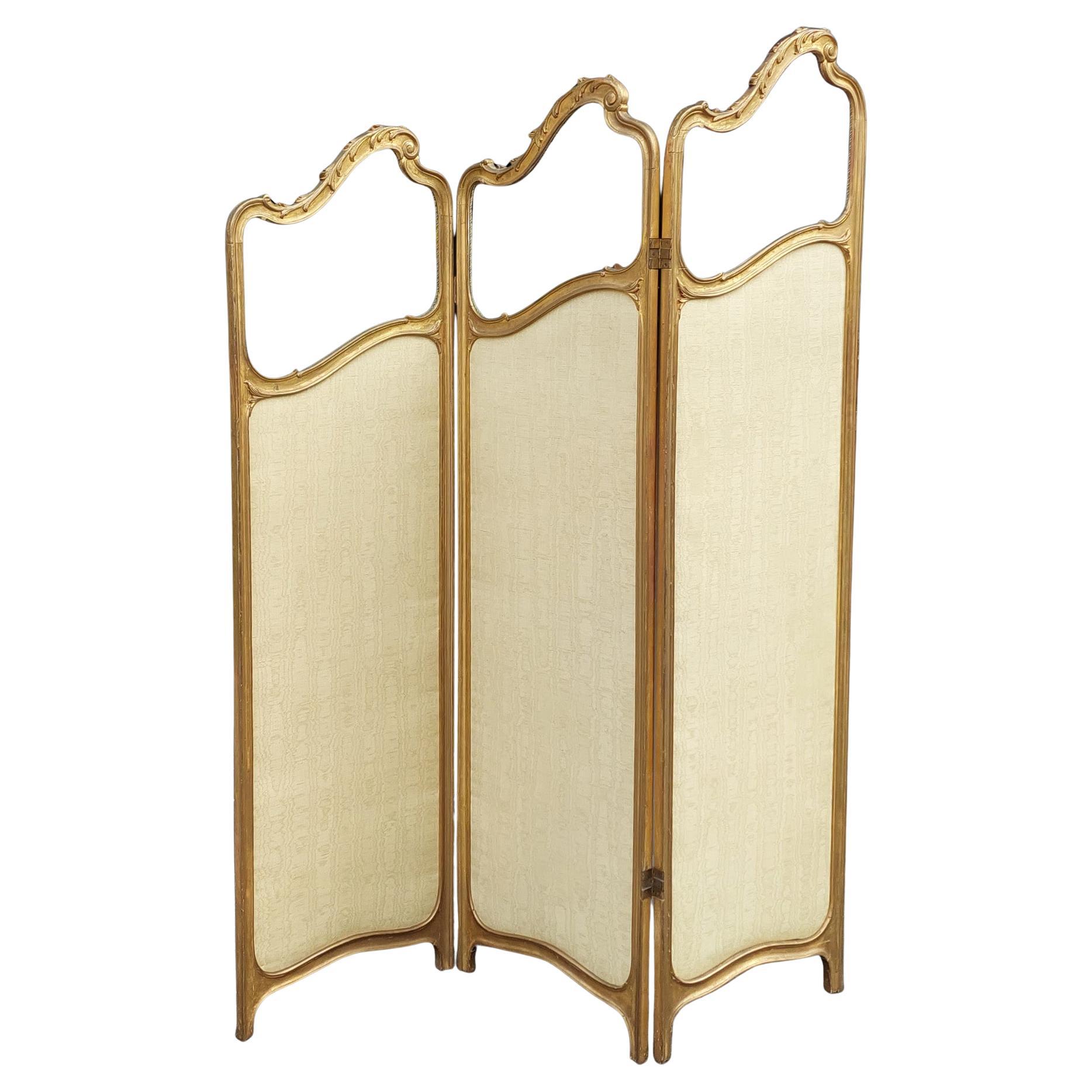 Mitte 19. Jahrhundert Kontinentale Giltwood Dreifach-Waschtisch