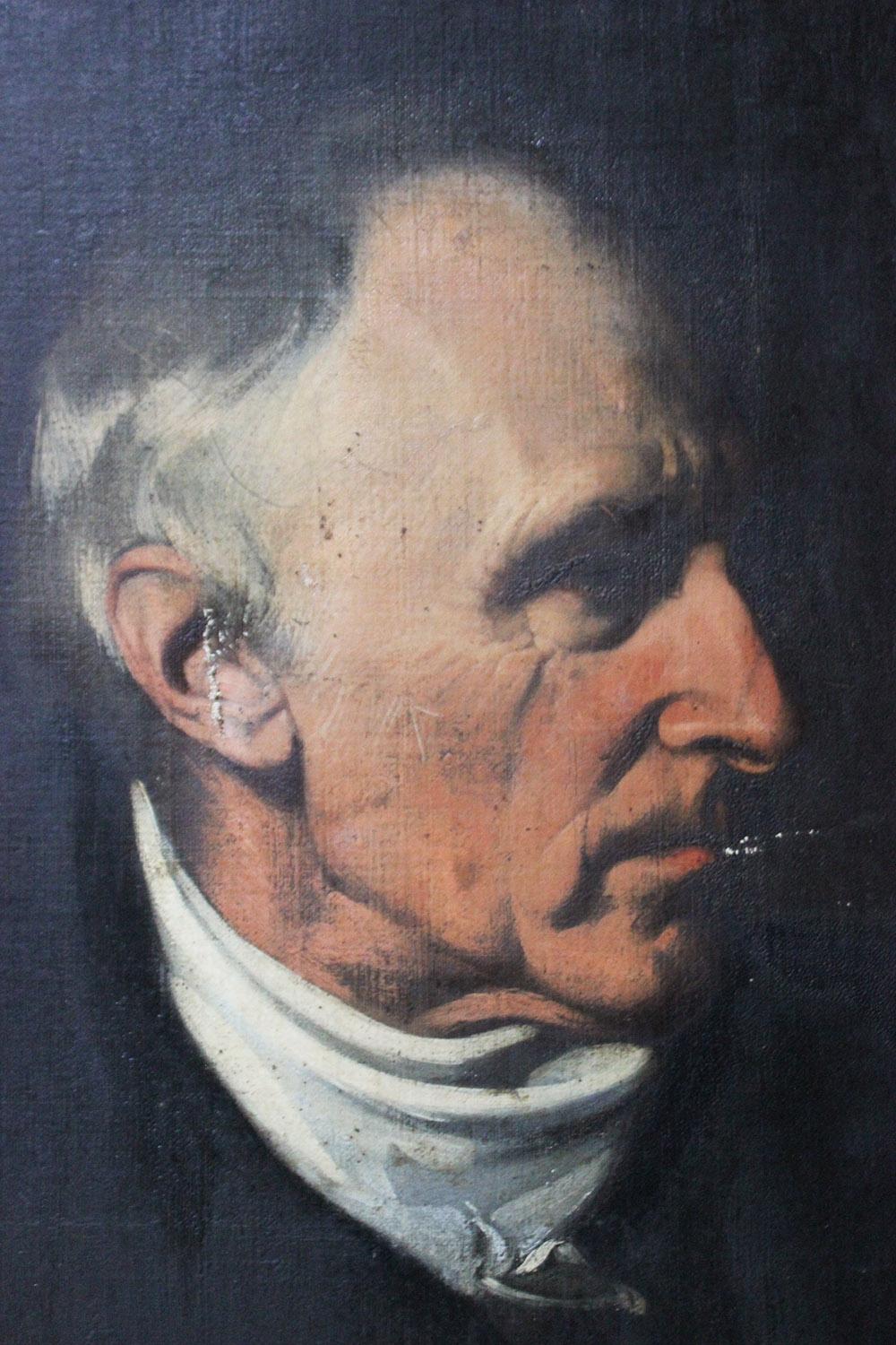 Mid-19th Century English School Oil on Canvas Portrait of a Gentleman, Ex Frink 8