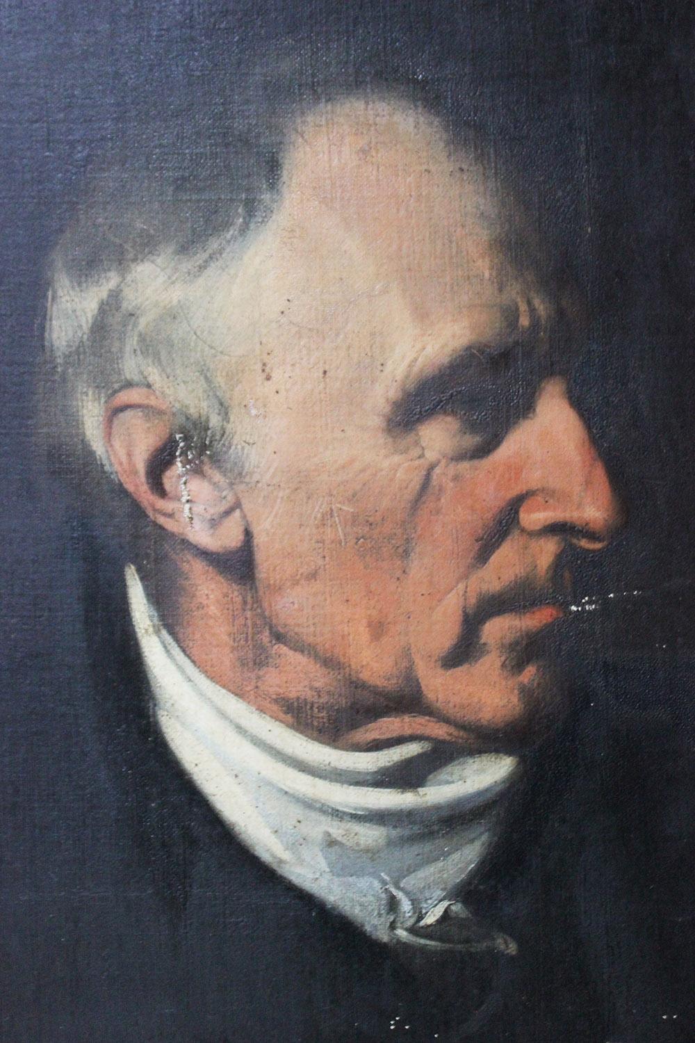 Mid-19th Century English School Oil on Canvas Portrait of a Gentleman, Ex Frink 9