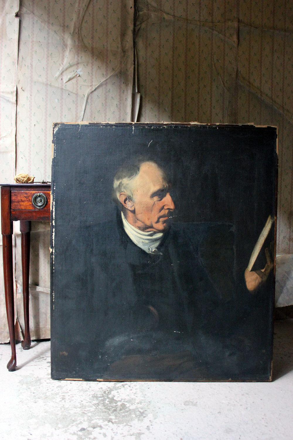 Mid-19th Century English School Oil on Canvas Portrait of a Gentleman, Ex Frink 11