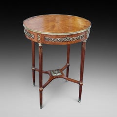 Mid 19thC French Empire Kingwood Occasional Center Table