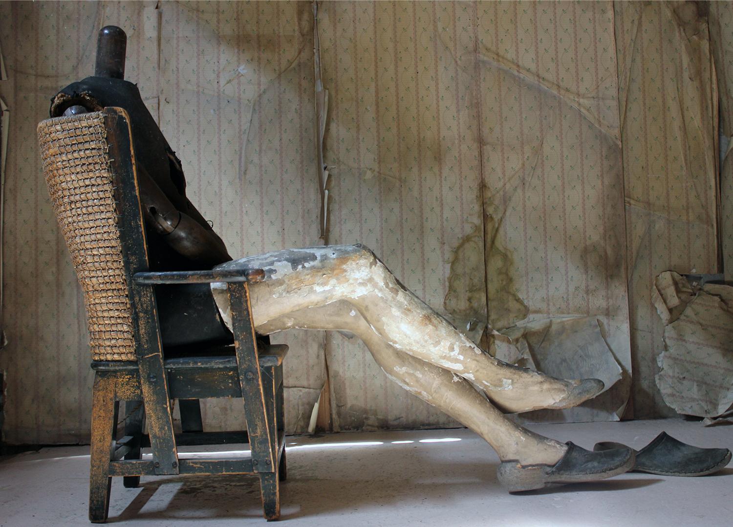 Mid-19th Century German Life-Size Articulated Seated Mannequin, circa 1860 10